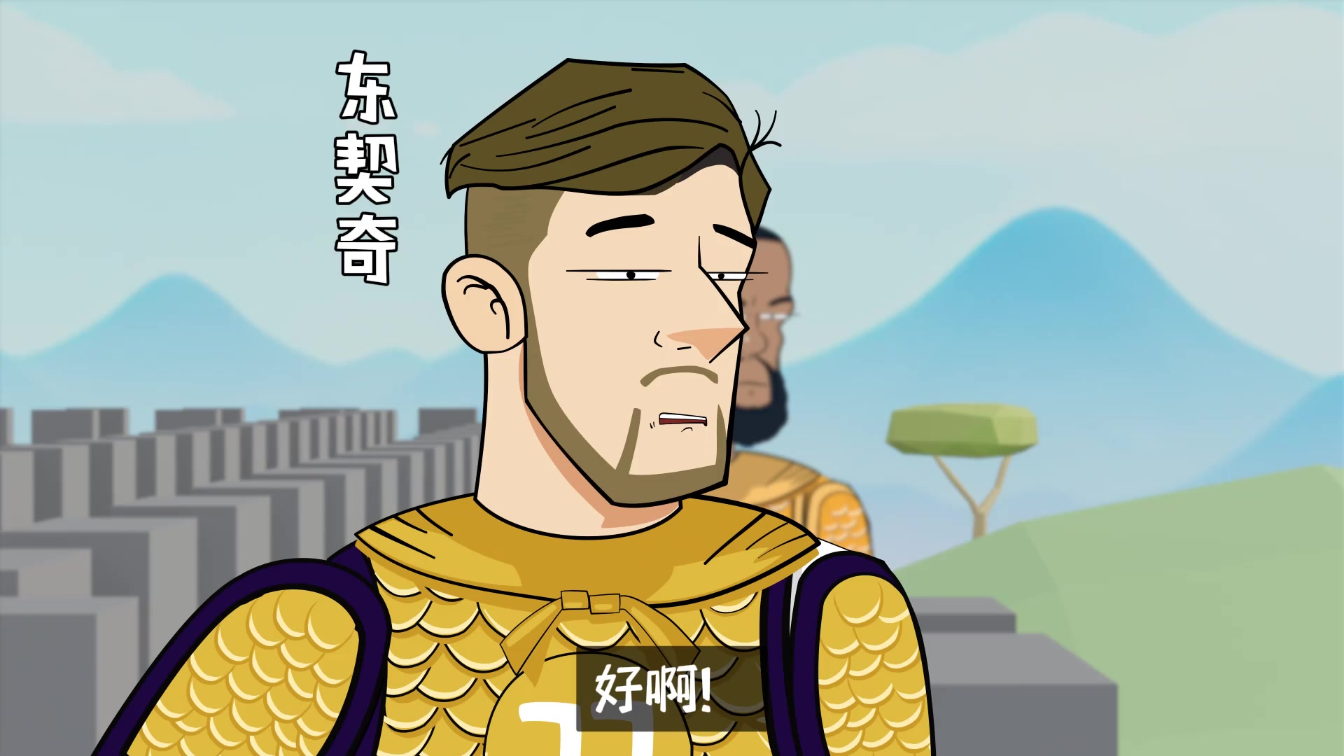 動(dòng)漫版東詹首輪干狼對(duì)手是戈貝爾直接沖上去不就完了
