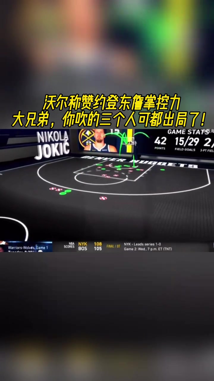 淘汰名單嗎沃爾稱贊約登東詹掌控力 其中三人已出局